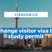 change visitor visa to study permit